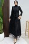 Ayperi Hijab Evening Dress Black - 3