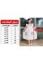 Girls' dress with a five-pointed star pattern - 4