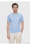 Light Blue Plain Crew Neck T-Shirt