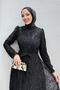 Ayperi Hijab Evening Dress Black - 2