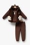 Men's Set - with Gloves, Lamb Fabric, Vest, Three Thread Printed 100% Cotton 8046
