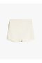 Shorts Skirt Double-Breasted Elastic Waist with Sequin Detail - 3