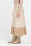 Geometric Patterned Midi Length Knitwear Skirt - 7