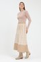 Geometric Patterned Midi Length Knitwear Skirt - 6