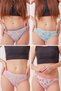 Patterned Bikini Women's Panties 4 Pack - 2
