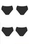 Satin Plain Bikini Women's Panties 4 Pack - 2