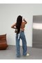 High Waist Wide Leg 100% Cotton Women's Jean Pants – Loose Leg Denim - 5