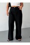 Women's Plus Size High Waist Elastic Back Waist Wide Leg Loose Fit Jeans - 3