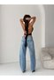 Wide Leg Jeans with Stitching Detail - 6