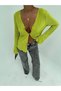 Women's Gray Snake Patterned High Waist Wide Leg Jeans - 3