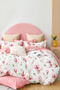 Fitted Sheet Duvet Cover Set Double Lily