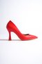 Red Matte Stiletto High Heel Shoes - Kanger - 2