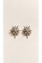 Women's Silver Color Flower Shaped Big Earrings - 2