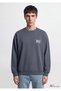 M0S10659 Logo Printed Sweatshirt Men's Sweatshirt Gray - 3