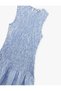 Gipeli Sleeveless Crew Neck A-Line Ruffle Gingham Mini Dress - 5