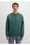 M0S10586 Jeans Detailed Men's Sweatshirt Green - 3
