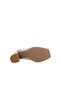 26306D Genuine Leather Heeled Women's Shoes with Beige Buckle - 3