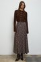 Lady Plaid Skirt Brown - 6