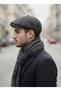 Stylish Plaid Cap & Woolen Scarf Set - Peaky Blinders Special Style Winter Set - 3