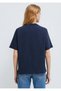 M1613565 Logo Embroidered T-Shirt Women's T-Shirt Dark Blue - 6