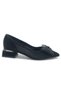 Feles Lace Ribbon Buckle Detailed Women's Classic Shoes Black - 2