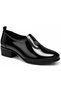 Balbissa Genuine Leather Comfort Orthopedic Women's Classic Heeled Shoes Black - 2