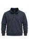 0S10278 Basic Half-Zip Sweatshirt Smoked - 3