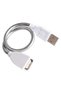 USB Desk Lamp with Power Cable Extension Cord Flexible Metal Hose - Adjustable Bright Desk Light - 4