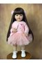Gold BZDOLL 55CM 22Inch Can Stand Reborn Baby Lifelike Girl Doll Full Soft Silicone Body Princess To - 2