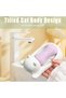 Cartoon Kitten Plastic Soap Dish,Slanted Drainage Bar Soap Holder for Shower and Kitchen - 4