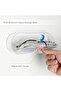 Wall Mounted Eyeglasses Holder,Waterproof Transparent Plastic Storage Case with Adhesive Sticker,White - 2