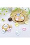 45-Piece Mirror Happy Birthday Cake Toppers,Gold,Silver,and Rose Gold Cupcake Picks for Party - 3