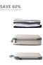 7-Piece Compression Packing Cubes Set,Travel Luggage Organizer with Shoe Bag and Laundry Bag,Beige - 5