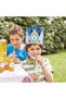 3D Fabric Birthday Crown Headband with Interchangeable Numbers 0-9,Blue Party Decoration - 3
