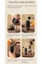 Manual Coffee Grinder with Adjustable Ceramic Burr,Portable Hand Crank Conical Bean Mill for Home and Camping,19g Capacity - 4