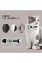 Reflective Waterproof AirTag Cat Collar with Breakaway Buckle and QR ID Tag,Pink - 7