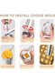 Cookie Press and Cookie Maker Machine Kit,20 Discs and 4 Piping Tips,Spritz Cookie Press for Baking and Cake Decorating - 3