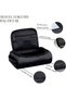 Small Waterproof Travel Toiletry Bag,Portable Shaving and Grooming Organizer,Black - 5