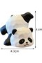 Realistic Panda Resin Statue,Mini Animal Tabletop Ornament for Home and Office Decor,White - 2