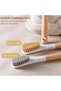 Laundry Scrub Brushes for Cleaning,2-Piece Set with Ergonomic Wooden Handle,Fabric-Safe Stain Remover for Clothes and Shoes - 3