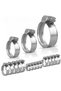25pcs Stainless Steel Hose Pipe Clamps 16mm-70mm Cross German Hose Clamp Clips for Air Hose Water Pi