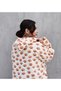 Welsoft Plush Fleece Wearable Blanket Pajamas Cream-Pati̇ Pattern - 5