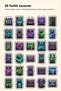 Psychedelic Neon Melting Guitar Pedal Sticker Set 30 Pieces - Retro Illustration Laptop Case Notebook - 2