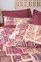 Ethnic Single Duvet Cover Set Estilo Bordo - 2