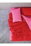 Popping Colors Double Elastic Sheet Duvet Cover Set Sage Red-Fuchsia - 2