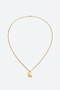 316L Steel Gothic Letter K Necklace Ka1107Al - 3