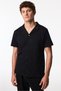 Men's Black City Black Short Sleeve Shirt Pants Pajama Set - 6