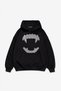 Rhinestones Vampire Tooth Oversize Hoodie - 2