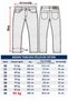 Men's Regular Fit 97% Cotton Denim Jeans - Black, Silver, Blue, Navy - 3