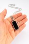 316L Steel Baguette Black Onix Necklace - 2
